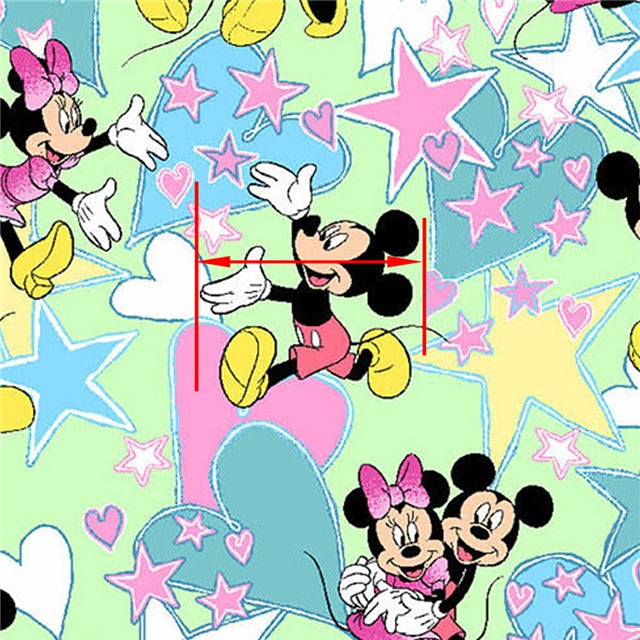 Mouse Printed Faux Leather Sheet FeeFiFauxLeather