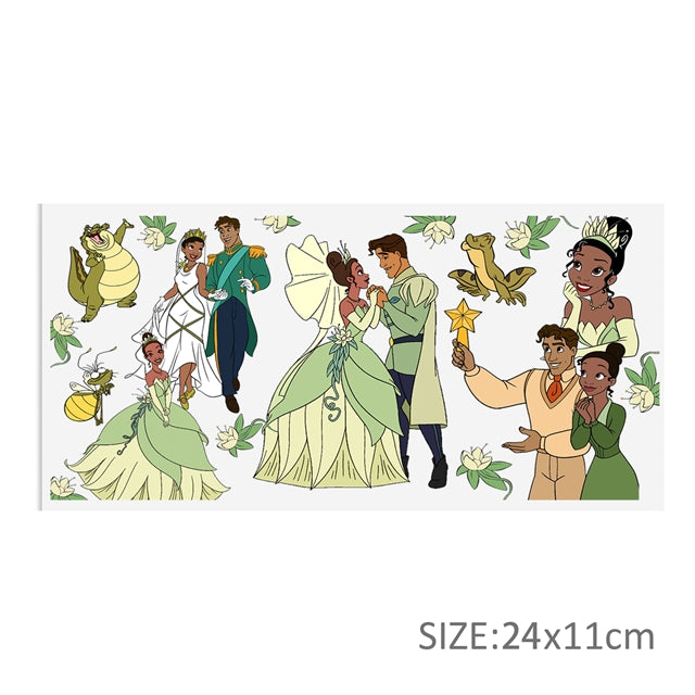 Tiana Princess and The Frog UV DTF Glass Can Wrap for 16 oz Libbey Glass, Permanent and Ready to Apply, UV dtf Cup Wrap ready to ship, Glass Can Wrap