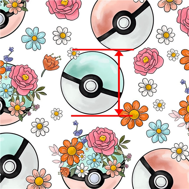 Pokemon Printed Faux Leather FeeFiFauxLeather