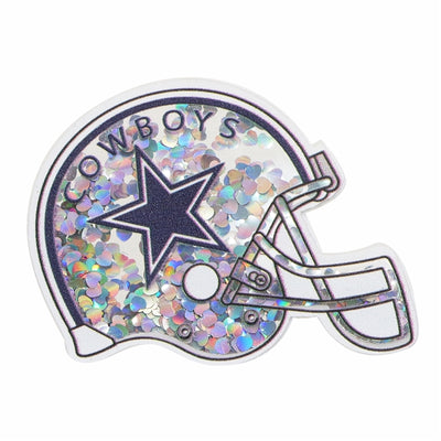 Cowboys Football Quicksand Sequin Resin