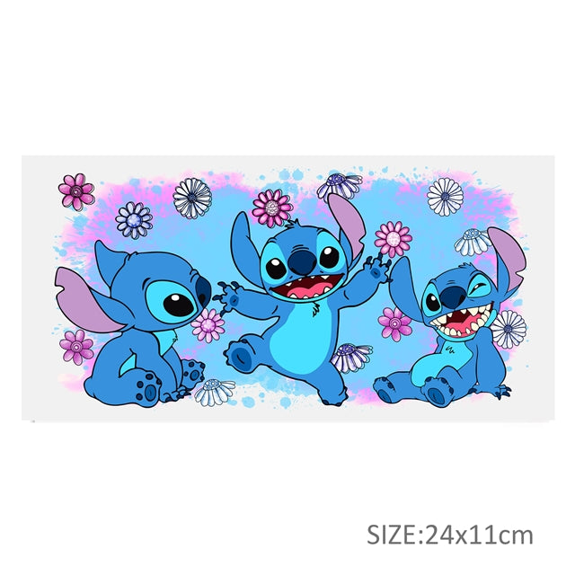 Blue Alien UV DTF Cup Wrap – Easy Cup Wrap for Tumblers & Projects FeeFiFauxLeather
