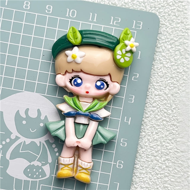 Dolls Flat Back Resin Centerpiece 1 pieces per order FeeFiFauxLeather