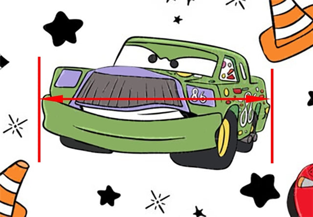 Cars Printed Faux Leather Sheet FeeFiFauxLeather