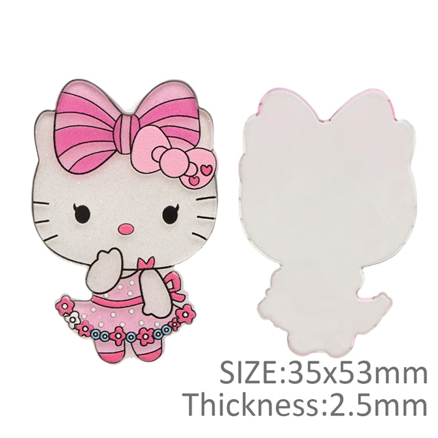 Cute Cat Fine Glitter Acrylic 5 piece set