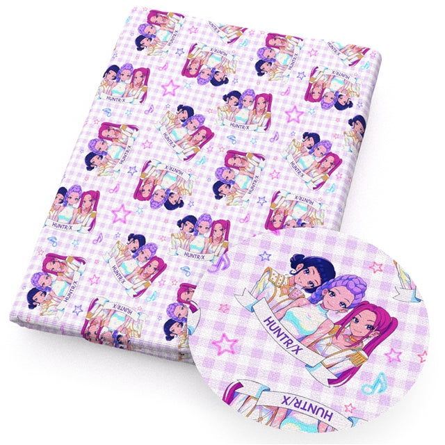 K-Pop Huntrx Printed Fabric