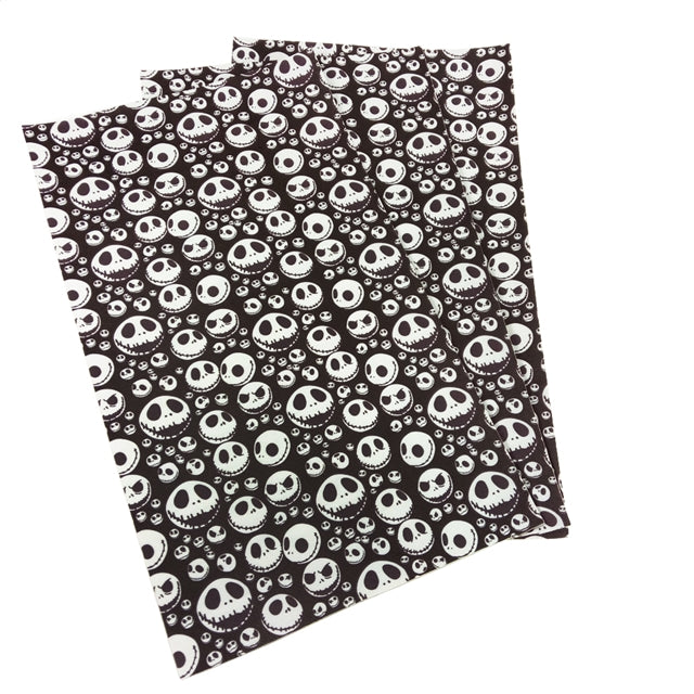 Nightmare Before Christmas Halloween Skulls FeeFiFauxLeather