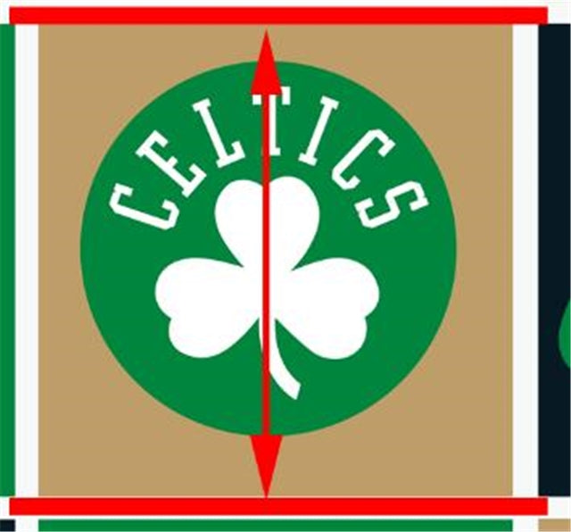 Celtics Basketball Sport Printed Faux Leather Sheet FeeFiFauxLeather