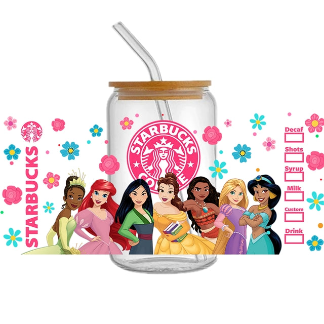 Princesses UV DTF Cup Wrap – Easy Cup Wrap for Tumblers & Projects FeeFiFauxLeather