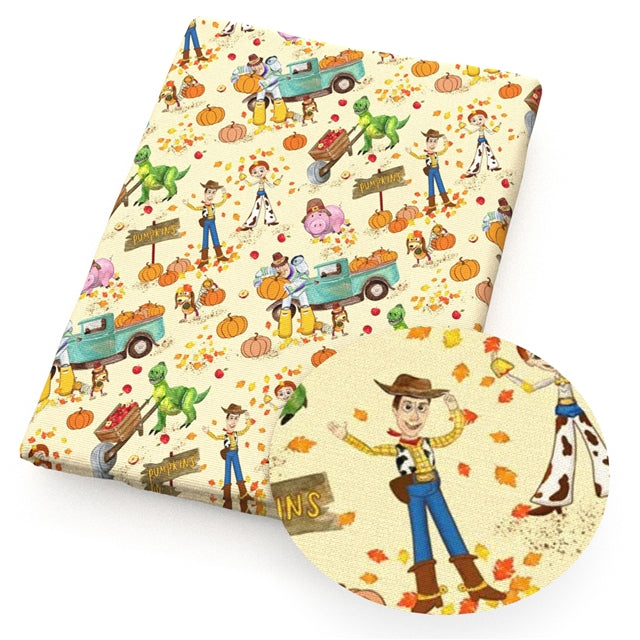 Toy Story Fall Faux Leather Sheet – Cartoon Character Smooth Material for DIY Accessories FeeFiFauxLeather