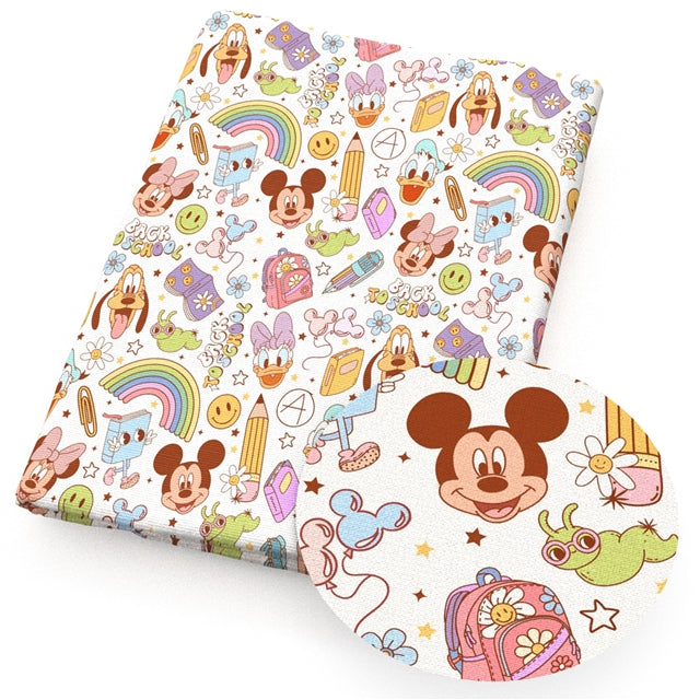 Mouse Bullet Printed Fabric FeeFiFauxLeather