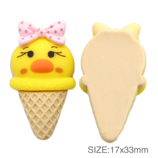 3-D Ice Cream Cones Acrylic Resin 5 piece set FeeFiFauxLeather