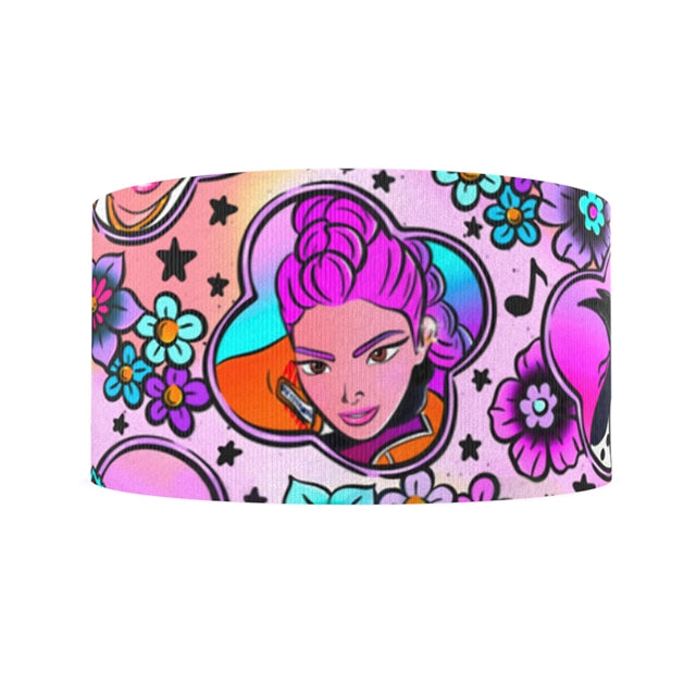 K-Pop Huntrx 1 Yard Printed Grosgrain Ribbon