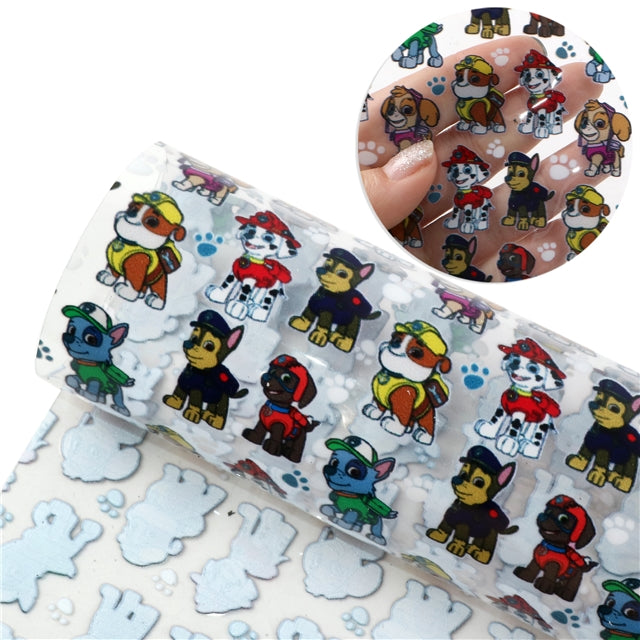 Paw Patrol Printed Faux Leather Sheet FeeFiFauxLeather
