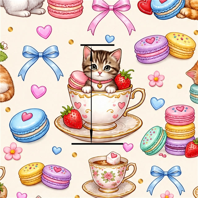 Kittens Printed Faux Leather Sheet FeeFiFauxLeather