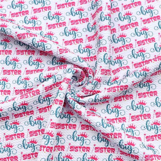 Big Sister Bullet Printed Fabric FeeFiFauxLeather