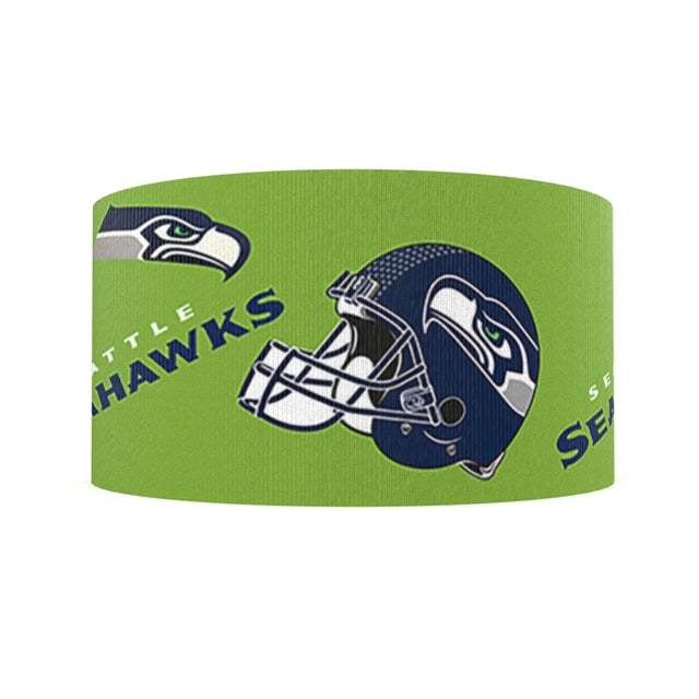 Seahawks Ribbon 1 Yard Printed Grosgrain Ribbon 1 1/2 inch wide FeeFiFauxLeather