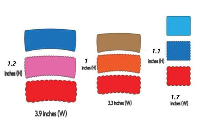 Hair Claw Cutting Die for Making Hair Claw Sides 3 Different Sizes