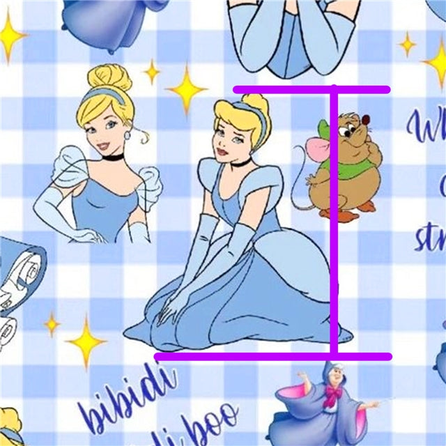 Princess Faux Leather Sheet – Cartoon Character Smooth Material for DIY Accessories FeeFiFauxLeather