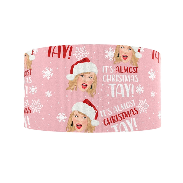 Taylor Swift  Christmas 1 Yard Printed Grosgrain Ribbon