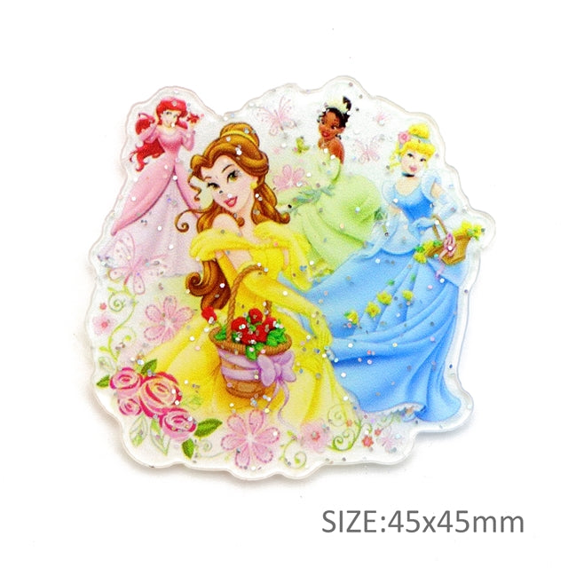 Princesses Glitter Resin 5 piece set