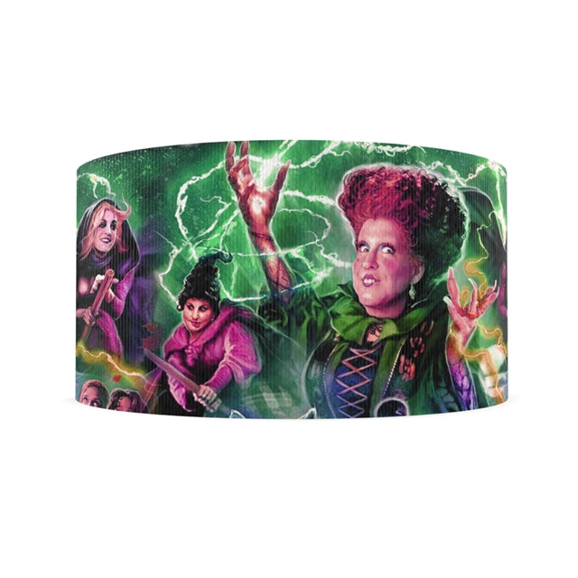 Hocus Pocus 1 Yard Printed Grosgrain Ribbon 1 1/2 inch wide FeeFiFauxLeather