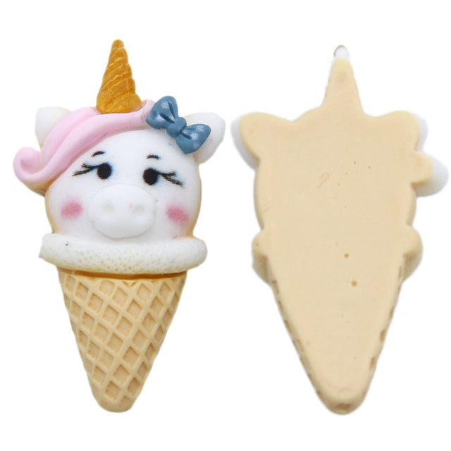 3-D Ice Cream Cones Acrylic Resin 5 piece set FeeFiFauxLeather