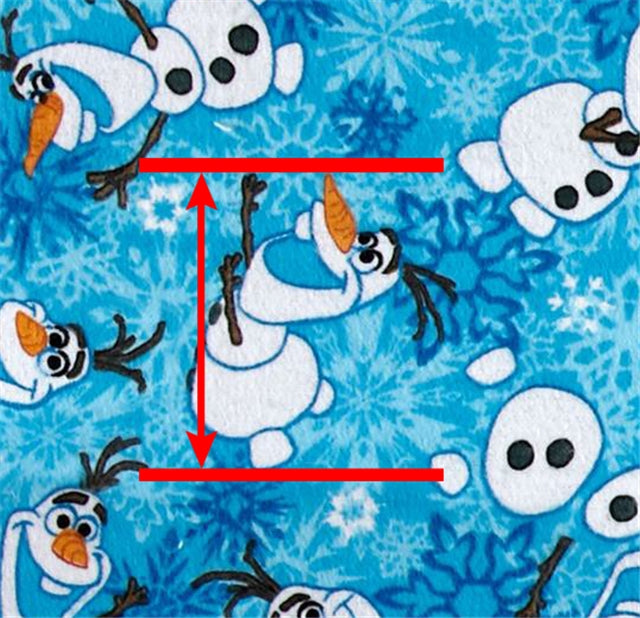 Ice Princess Snowman Printed Fabric