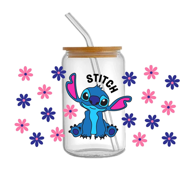 Blue Alien UV DTF Cup Wrap – Easy Cup Wrap for Tumblers & Projects FeeFiFauxLeather