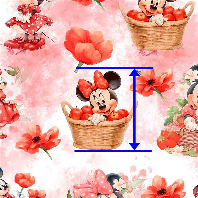 Mouse Printed Faux Leather Sheet FeeFiFauxLeather