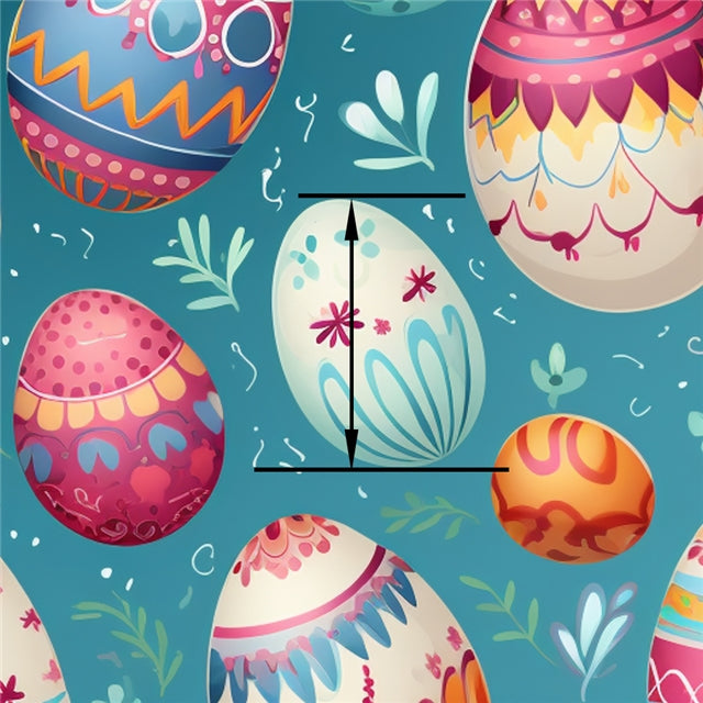 Easter Eggs Printed Fabric