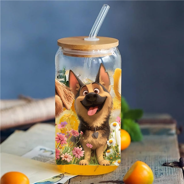 Dogs UV DTF Cup Wrap – Easy Cup Wrap for Tumblers & Projects FeeFiFauxLeather