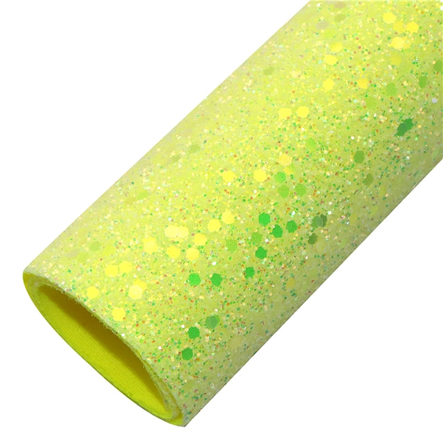 Chunky Glitter Printed Faux Leather FeeFiFauxLeather