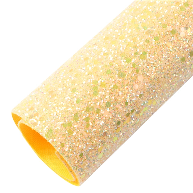Chunky Glitter Printed Faux Leather FeeFiFauxLeather