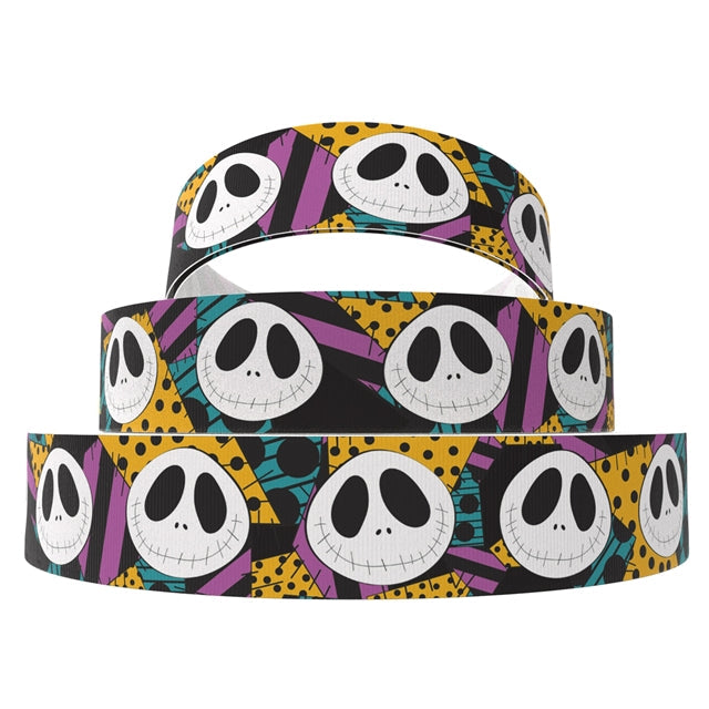 Nightmare Before Christmas 1 Yard Printed Grosgrain Ribbon 1 1/2 inch wide FeeFiFauxLeather