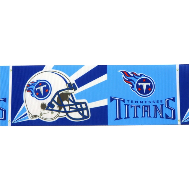 Titans Football 1 Yard Printed Grosgrain Ribbon 1 1/2 inch wide