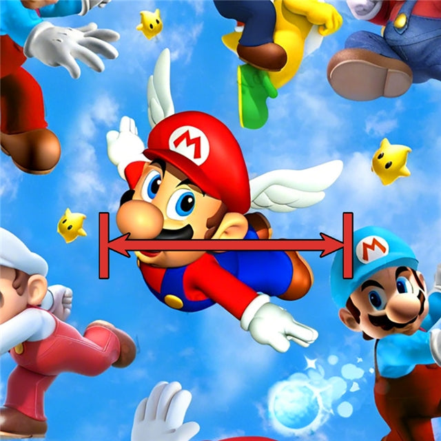 Super Mario Printed Faux Leather Sheet FeeFiFauxLeather