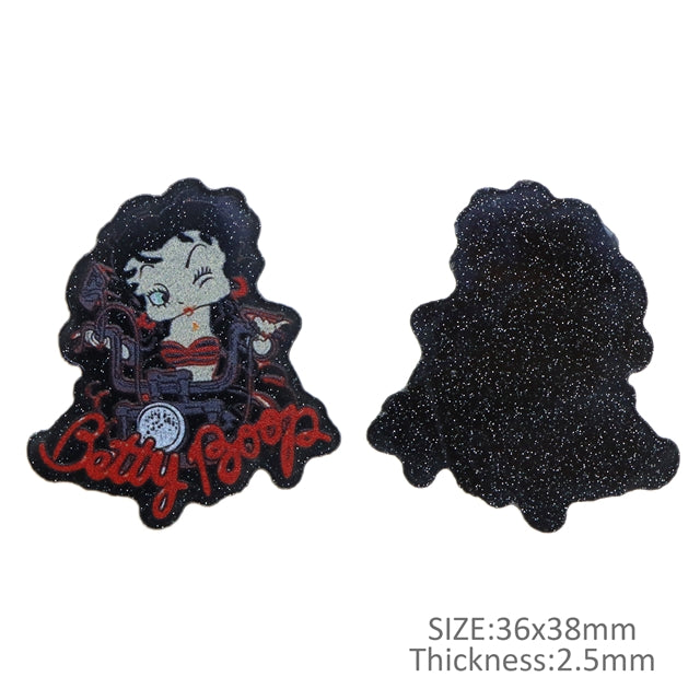 Betty Boop Glitter Resin 5 piece set