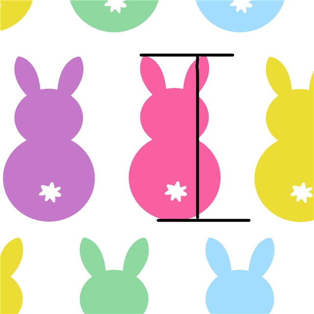 Easter Peeps Printed Faux Leather Sheet