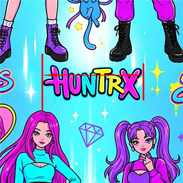 K-Pop Huntrx Printed Faux Leather Sheet