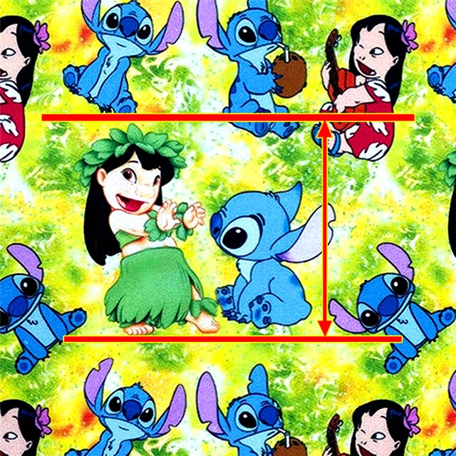 Blue Alien Printed Faux Leather Sheet FeeFiFauxLeather