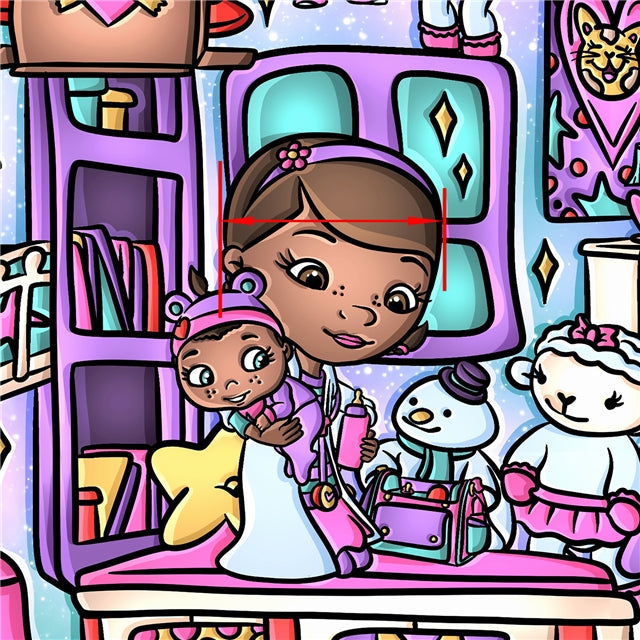 Doc McStuffinS Printed Faux Leather Sheet FeeFiFauxLeather