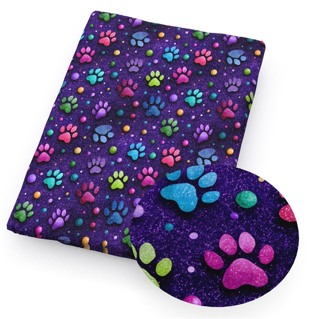 Paws Bullet Printed Fabric FeeFiFauxLeather