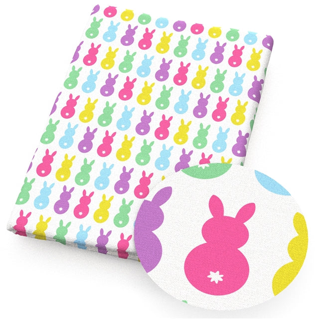 Easter Peeps Printed Faux Leather Sheet
