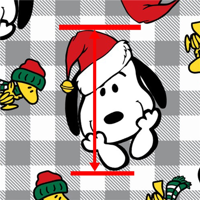 Snoopy Christmas Printed Fabric