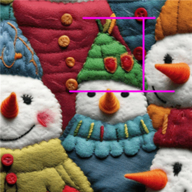 Snowman Litchi Printed Faux Leather Sheet Litchi has a pebble like feel with bright colors