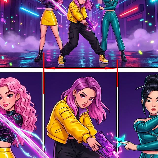 K-Pop Huntrx Printed Fabric