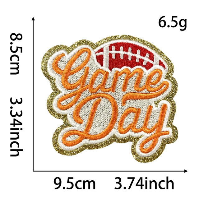 Football Embroidery Patch