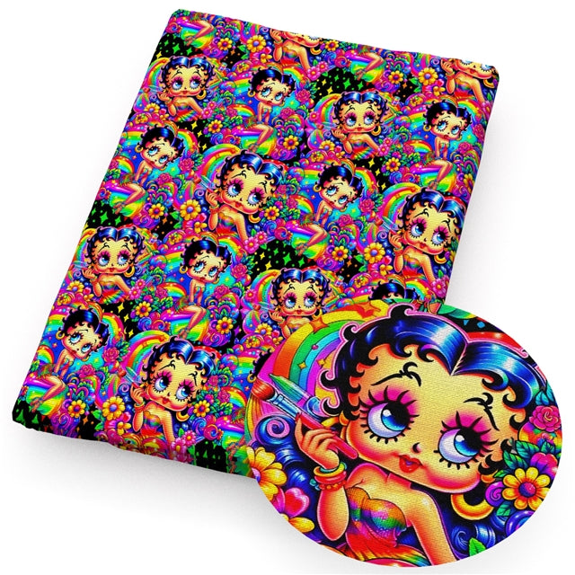 Betty Boop Textured Liverpool/ Bullet Fabric