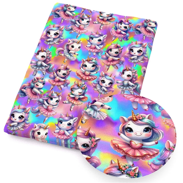 Unicorn Printed Faux Leather Sheet