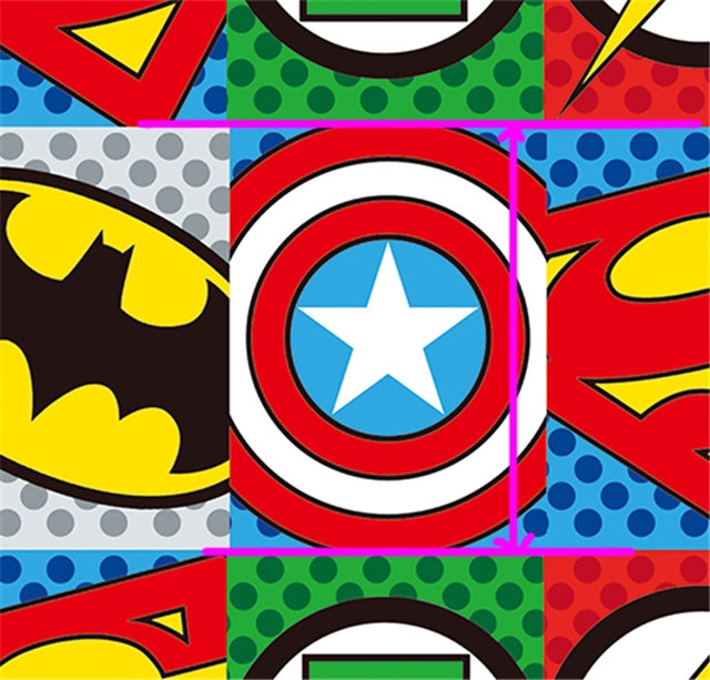 Heroes Printed Faux Leather FeeFiFauxLeather